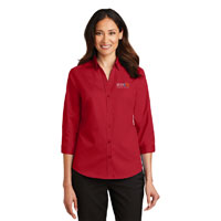 PORT AUTHORITY LADIES' 3/4-SLEEVE TWILL SHIRT